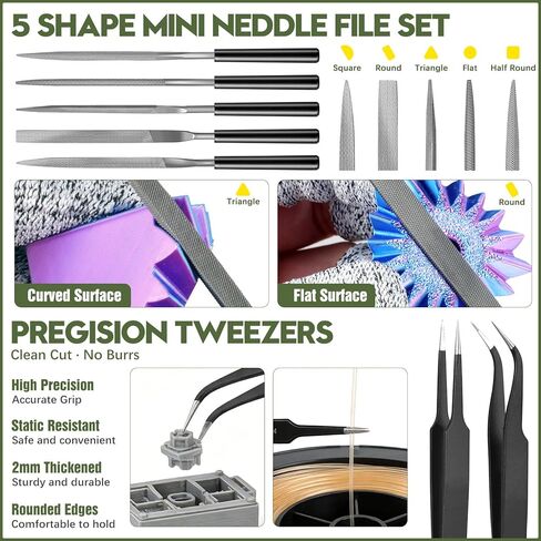 مجموعة أدوات طابعة ثلاثية الأبعاد مكونة من 51 قطعة مع حقيبة تخزين، وملحقات طباعة ثلاثية الأبعاد بما في ذلك أداة إزالة الأزيز، ومكشطة، وسكين سلكي، وملفات معدنية، وفرش، ومثقاب يدوي وملاقط، متوافقة مع جميع طابعات FDM ثلاثية الأبعاد in Kuwait
