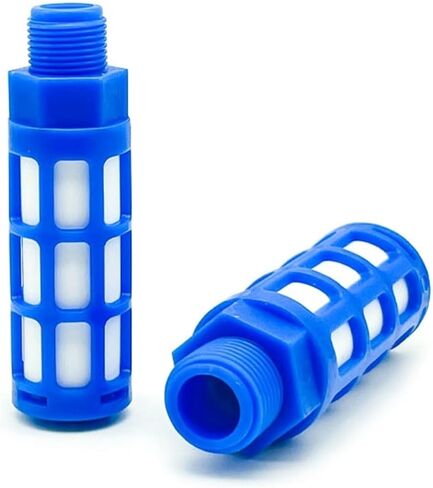 1 قطعة كاتم الصوت البلاستيك العادم الخمار هوائي 1/8 1/4 3/8 1/2 ذكر الموضوع امتصاص مرشح الضوضاء زلة قفل لمضخة التغشية (PSL-02) in Kuwait