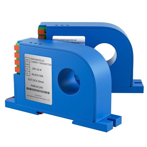 35MM Din Type Perforated Current Sensor 4-20mA 0-10V AC DC 10A 20A 30A 0-600A Ampere Transmitter Closed Loop Hall Ampere Sensor(DC0-10A_RS485_DC24V) in Saudi Arabia