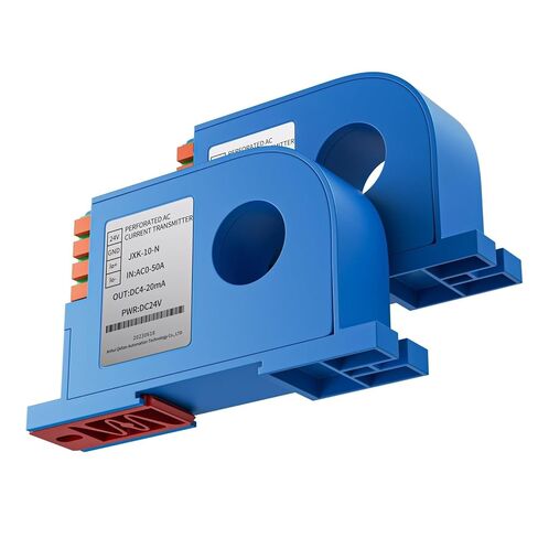 35MM Din Type Perforated Current Sensor 4-20mA 0-10V AC DC 10A 20A 30A 0-600A Ampere Transmitter Closed Loop Hall Ampere Sensor(DC0-10A_RS485_DC24V) in Saudi Arabia