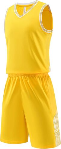 2 Pack Basketball Jersey and Shorts, Sleeveless Breathable Quick-Dry Athletic Suit for Team Training and Matches Unisex in Saudi Arabia