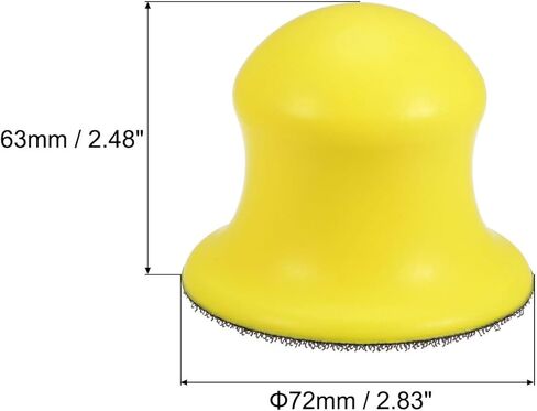Hook and Loop Hand Sanding Block 3 Inch Round Detail Sanding Disc PU Foam Backing Plate Manual Sander for Detailing Polishing in Saudi Arabia
