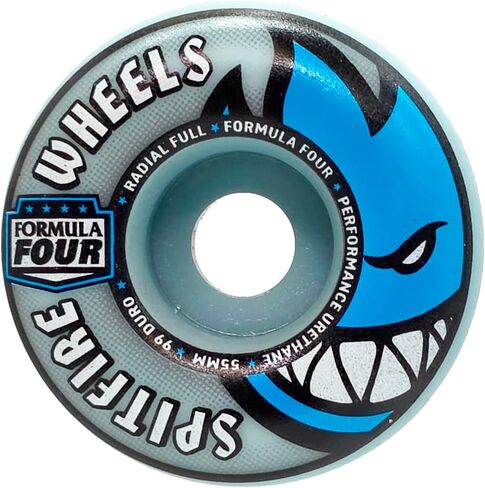 Spitfire Skateboard Wheels 55mm F4 99A Radial Full Light Blue in Saudi Arabia