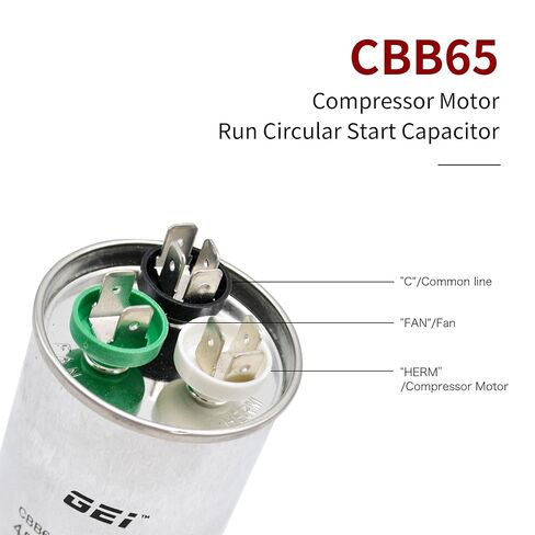 CBB65 45+5 MFD 45/5 uF 450V A/C Capacitor Round Aluminum HVAC Capacitor in Saudi Arabia