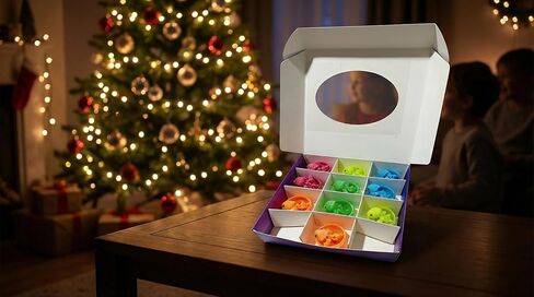 12 Pack Glow in The Dark Dragon Eggs with Tray – 3D Printed Articulated Dragons, Flexible Fidget Toy Set with Textured Skin and Marble Eyes – Surprise Party Favor Gift for Kids and Collectors in Saudi Arabia