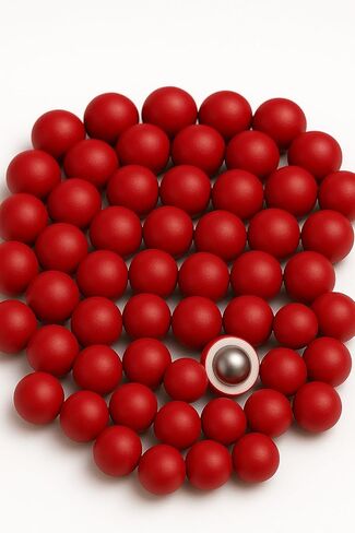ABS-Coated Steel Balls .68 Cal – 10 Grams Solid Precision Rounds for Paintball, RAM & Home Defense – Durable Reusable Hard Nylon Shell Projectiles – 20 Pieces in Saudi Arabia
