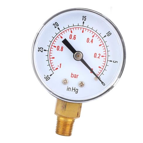 مقياس التخلخل 1/8 BSPT النحاس البناء 50 مللي متر الهاتفي غطاء شفاف قياس دقيق لمراقبة ضغط زيت الماء الهواء in Kuwait