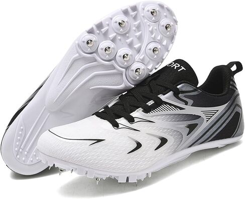 Men's Track Spikes Shoes Lightweight Professional Running Racing Jumping Sprint Shoe in Saudi Arabia