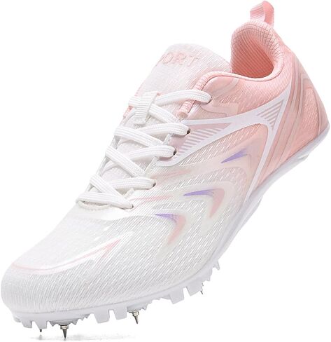 Men's Track Spikes Shoes Lightweight Professional Running Racing Jumping Sprint Shoe in Saudi Arabia