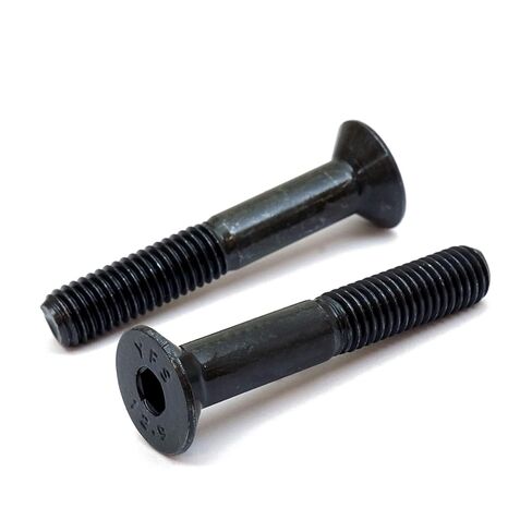 MonsterBolts - M6 x 20mm Flat Head Socket Cap Screws, DIN 7991, Alloy Steel, Black Oxide, 50 Pack in Kuwait