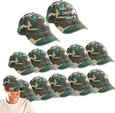 Custom Sublimation Hats 12 Pack - Bundle with 12 Trucker Hats with Foam Mesh 21.5-25.2" | Blank Baseball Hat for Men, Women in Saudi Arabia
