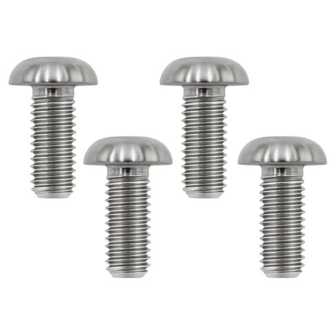 M5x12 Titanium Bolts (4PC) - T25 Head Screws | Lightweight Design | Ideal for Humid/Salty Environments | Water Bottle Cage Bolts for MTB/Road Bikes (Natural Titanium Finish) in Saudi Arabia