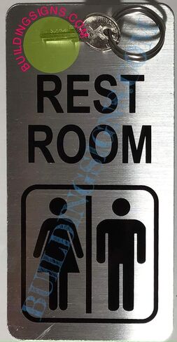 سلسلة مفاتيح أو علامة مفاتيح على الوجهين للجنسين (فرشاة فضية، خالية من الصدأ، مصنوعة من الألومنيوم، مقاس 3 × 6 بوصة، عرض) in Kuwait