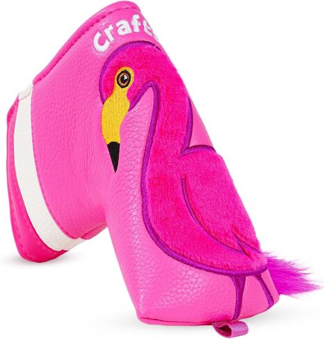 Craftsman Golf Pink Flamingo Golf Headcovers for Driver Mallet & Blade Putter Cute Plush Embroidered Club Covers Fun Golf Gift in Saudi Arabia