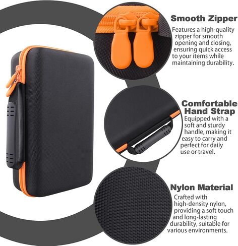 Wireless Microphone Case Compatible with JBL Wireless Two Microphone System, Dual Mic Storage Travel Bag for Handheld Microphones, Receiver, Adapter, AA Batteries, Shockproof EVA Carrying Case in Saudi Arabia