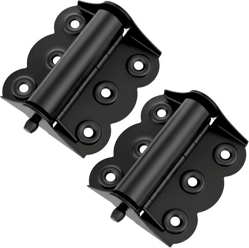 2 PCS شاشة الباب مفصلات الفولاذ المقاوم للصدأ من الفولاذ الإغلاق الزنبرك محملة تحميل 2.4 × 3 بوصة للمنزل الداخلي والأبواب الخارجية والاستخدام التجاري in Kuwait