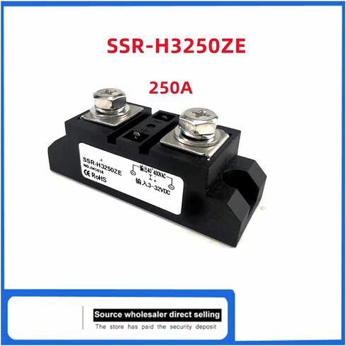 مرحل الحالة الصلبة الصناعية SSR-H360ZF 60A 80A 100A 120A 150A 200A 250A 300A 400A DC 24V التحكم في تسخين التيار المتردد (250A) in Kuwait