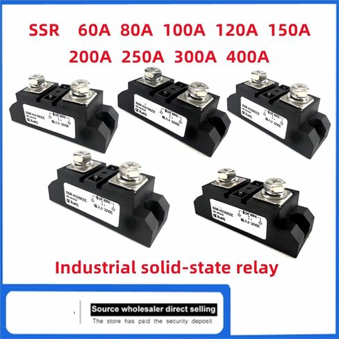 مرحل الحالة الصلبة الصناعية SSR-H360ZF 60A 80A 100A 120A 150A 200A 250A 300A 400A DC 24V التحكم في تسخين التيار المتردد (250A) in Kuwait