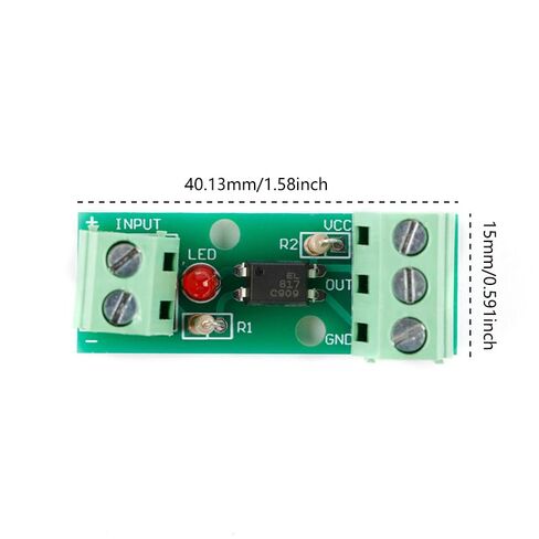 10 قطعة PC817 EL817 1 قناة Optocoupler عزل وحدة مجلس 1 طريقة Opto PNP NPN محول إشارات Captchable السكك الحديدية قوس المدخلات 12 فولت in Saudi Arabia