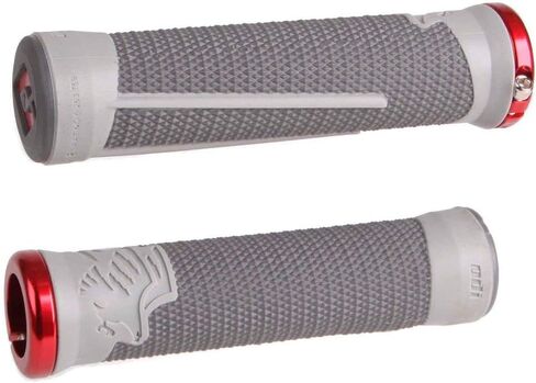 مقابض قفل ODI AG2 v2.1 MTB 135 ملم - جرافيت/رمادي مقاس واحد، D35A2HG-R in Saudi Arabia