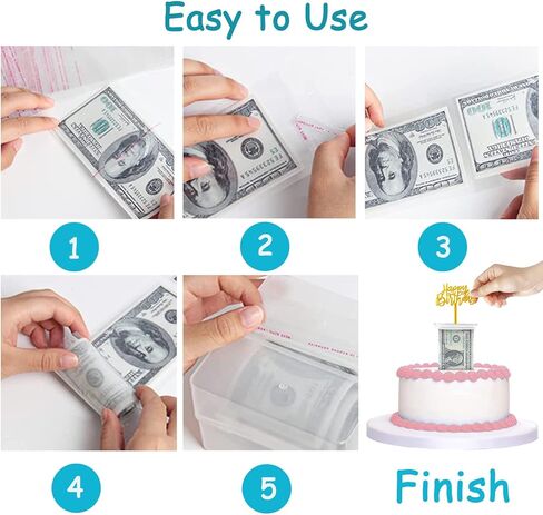 100 قطعة من حصالة الكيك أكياس شفافة آمنة للطعام لاصقة ذاتية الغلق وقابلة للإغلاق أكياس بلاستيكية شفافة (الصندوق غير متضمن) in Kuwait