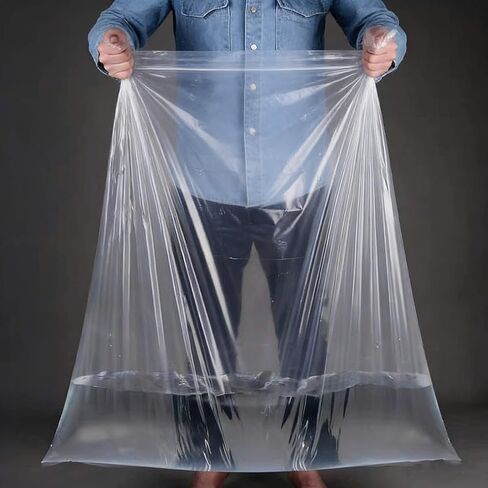 Jumbo Plastic Bags 59 x 71 Inch Large Clear Storage Bags Great for Moisture proof, Dust proof, Luggage, Suitcase, Kids Bike, Blanket, Big Plush Toys, Seasonal Items Storage and More (10 Pack) in Kuwait