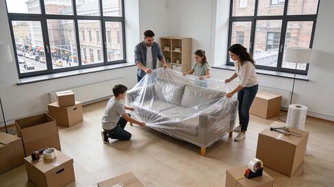 Jumbo Plastic Bags 59 x 71 Inch Large Clear Storage Bags Great for Moisture proof, Dust proof, Luggage, Suitcase, Kids Bike, Blanket, Big Plush Toys, Seasonal Items Storage and More (10 Pack) in Kuwait