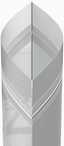 QQ Studio Pack of 100 Translucent Front Matte White Poly Plastic Resealable Bags (3.3oz (5" x 7"), White Stand-Up Pouch) in Kuwait