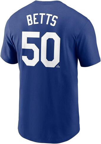 تيشيرت Mookie Betts Los Angeles Dodgers 2025 World Series Champions بالاسم والرقم من Nike للرجال - ملكي in Saudi Arabia