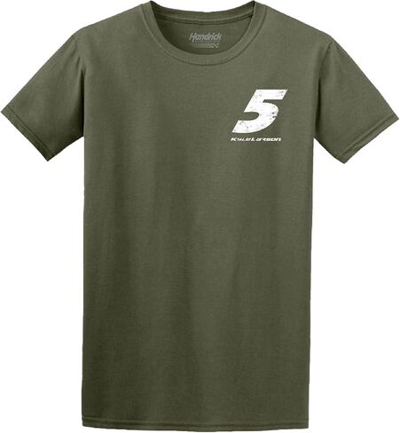 Checkered Flag Sports Kyle Larson 2026 Born in The USA Military Green #5 T-Shirt in Saudi Arabia