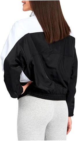 PUMA Womens Tailored For Sport Woven Athletic Outerwear Casual - Black, White in Saudi Arabia
