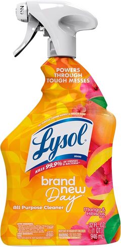 Lysol All Purpose Cleaner Spray, Multi-Purpose Disinfecting Spray, Kitchen & Bathroom Cleaner, Lemon Breeze Scent, 32 Fl Oz in Saudi Arabia