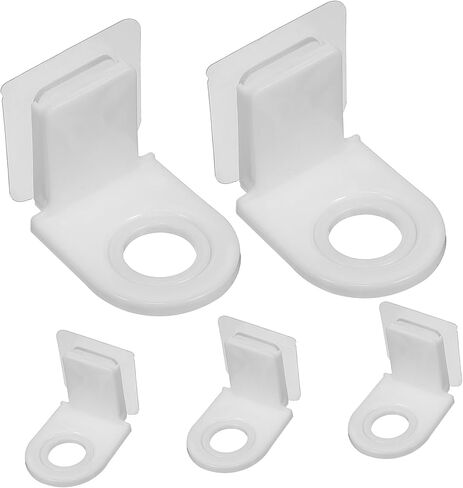 5Pcs Bathroom Wall Hanging Hooks and Shampoo Bottle Holder Strong Adhesive Bath Organizer for Efficient Bathroom Storage and Easy Organization in Saudi Arabia