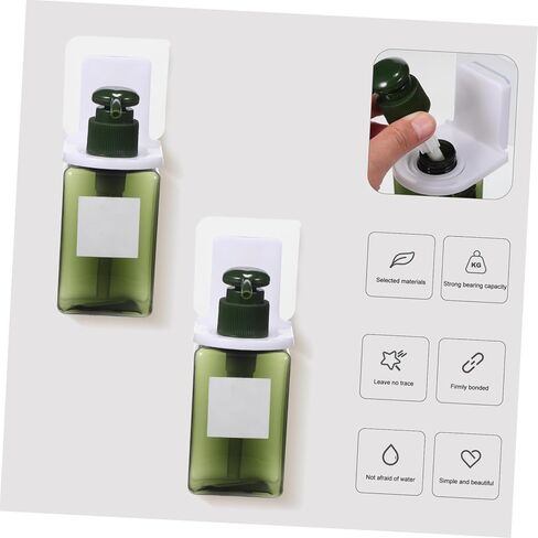 5Pcs Bathroom Wall Hanging Hooks and Shampoo Bottle Holder Strong Adhesive Bath Organizer for Efficient Bathroom Storage and Easy Organization in Saudi Arabia