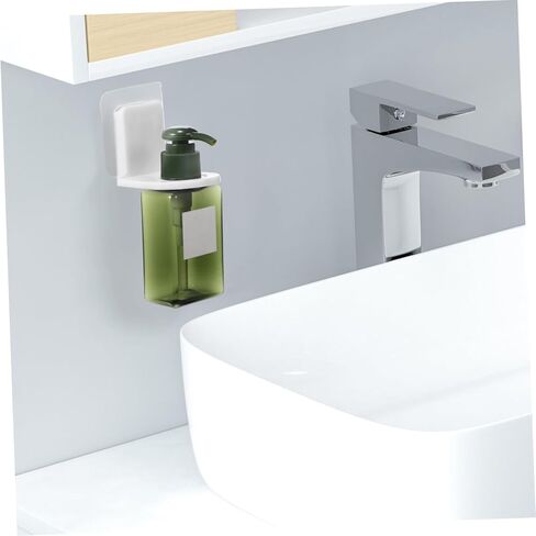 5Pcs Bathroom Wall Hanging Hooks and Shampoo Bottle Holder Strong Adhesive Bath Organizer for Efficient Bathroom Storage and Easy Organization in Saudi Arabia