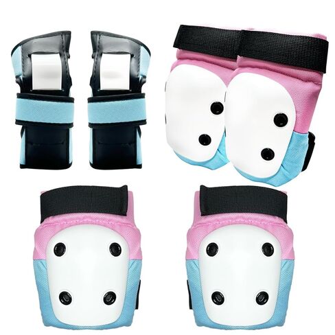 Kids Knee Pads and Elbow Pads Set for Girls 5-8,Pink Knee Protector Skateboarding and Scooter Pads,Kid Ice Skate Guard and Skate Guards,Girls Pink Skateboard Elbow Pad for Kids 5-8,Size XS in Saudi Arabia