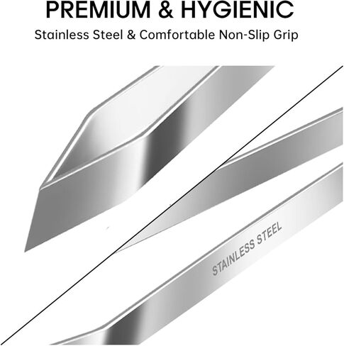 Fish Bone Tweezers Set, 4.6" Stainless Steel Remover for Salmon & Sushi Prep-4-Piece (2 Flat + 2 Slant) Pin Bone Pliers, Precision Seafood Deboning Tool for Home & Pro Chefs in Saudi Arabia