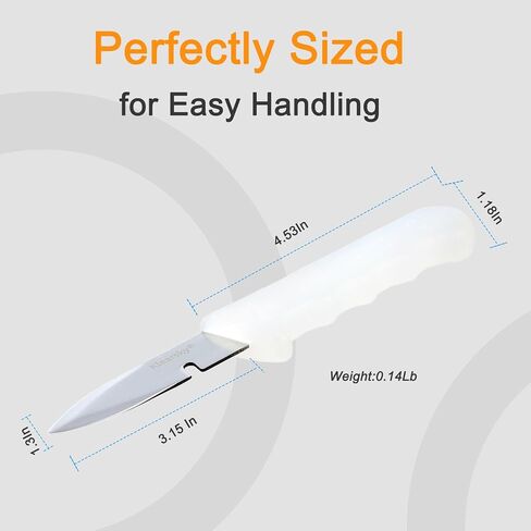 قطعتان من سكين تقشير المحار، موديل جديد لعام 2026، سكين أويستر فاخر مع قبضة مريحة غير قابلة للانزلاق، شفرة صلبة متينة لجميع أنواع الأصداف in Kuwait