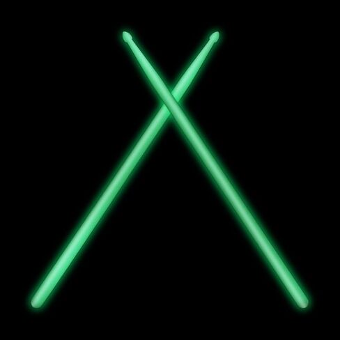 Glow Drum Sticks 2 Pairs, Luminous Classic 5A Nylon Drumsticks for Night Performance Bright Glow in the Dark Fluorescent for Stage Show Jazz Percussion Music Instrument Ideal Drummer Gifts in Saudi Arabia