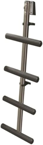 JIF Marine Stainless Steel Dive Ladder – 4-Step Center Post Ladder with Non-Skid Steps, Quick Release Bracket, 400 lb Capacity – Angled Mount for Swimmers & Divers with Gear in Saudi Arabia