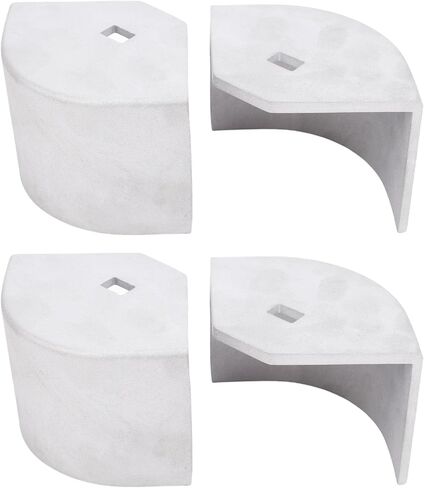 Zerodis عائم قارب الألومنيوم غطاء الزاوية سطح الأجهزة حماية واجب سهلة التركيب 4 حزمة لزوايا مدورة 2 1/2in إلى 2 5/8in ارتفاع عائم قارب الألومنيوم غطاء الزاوية الثقيلة أخرى in Kuwait