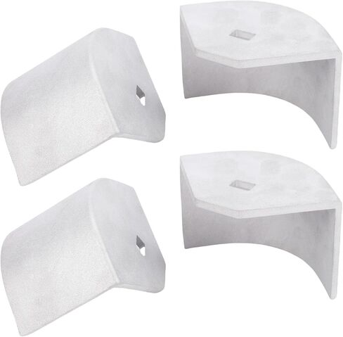 Zerodis عائم قارب الألومنيوم غطاء الزاوية سطح الأجهزة حماية واجب سهلة التركيب 4 حزمة لزوايا مدورة 2 1/2in إلى 2 5/8in ارتفاع عائم قارب الألومنيوم غطاء الزاوية الثقيلة أخرى in Kuwait