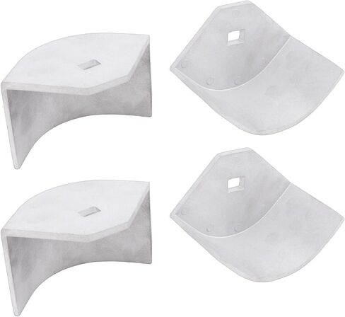 Zerodis عائم قارب الألومنيوم غطاء الزاوية سطح الأجهزة حماية واجب سهلة التركيب 4 حزمة لزوايا مدورة 2 1/2in إلى 2 5/8in ارتفاع عائم قارب الألومنيوم غطاء الزاوية الثقيلة أخرى in Kuwait