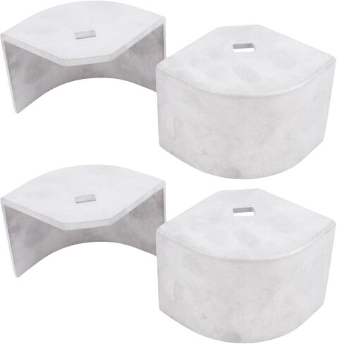 Zerodis عائم قارب الألومنيوم غطاء الزاوية سطح الأجهزة حماية واجب سهلة التركيب 4 حزمة لزوايا مدورة 2 1/2in إلى 2 5/8in ارتفاع عائم قارب الألومنيوم غطاء الزاوية الثقيلة أخرى in Kuwait