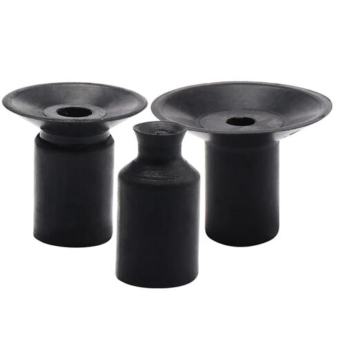 10PCS Sucker Manipulator ZP-10/12/14/17/20 Pneumatic Industrial Robot Accessories Mini Vacuum Rubber Suction Cup(ZPL-02 Black) in Saudi Arabia