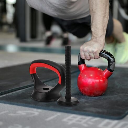 مقبض Kettlebell قابل للتعديل من YARNOW مع قاعدة ثابتة ومحول Kettlebell وقبضة الدمبل لتدريب القوة في صالة الألعاب الرياضية المنزلية 7.4 × 5.5 × 4.3 بوصة in Saudi Arabia