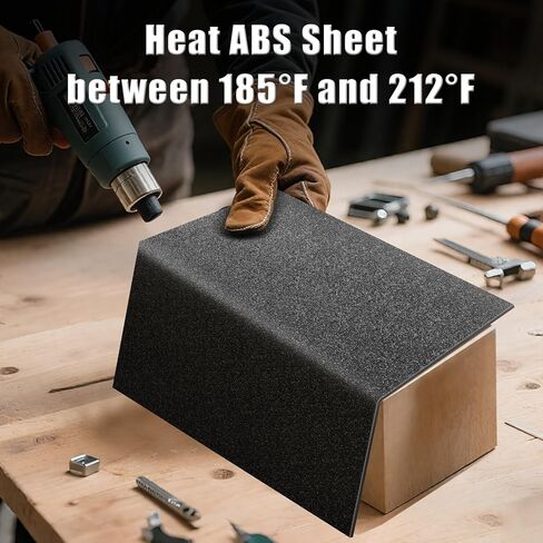 tutata ABS Plastic Sheet 1/8 Inch Thick 12" x 16", 3mm ABS Sheet, Textured Front & Smooth Back, Black Thermoform Board for Automotive, Structural Crafts, DIY Home Decor, 3 Pack in Saudi Arabia