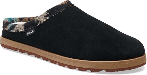 Sanuk Mens Cloud Lounger Slippers | Yoga Mat Footbed | Cozy Faux Shearling Lined House Slippers in Saudi Arabia