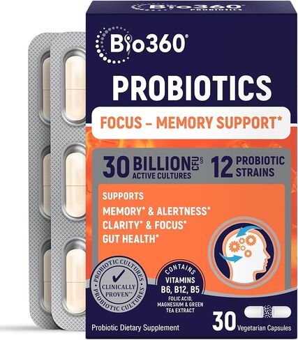 Bio360 Cognitive Support, 30 Vegan Supplements (30 Count (Pack of 1)) in Saudi Arabia
