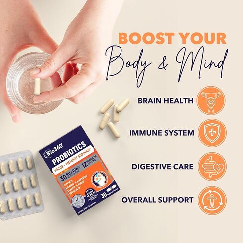 Bio360 Cognitive Support, 30 Vegan Supplements (30 Count (Pack of 1)) in Saudi Arabia